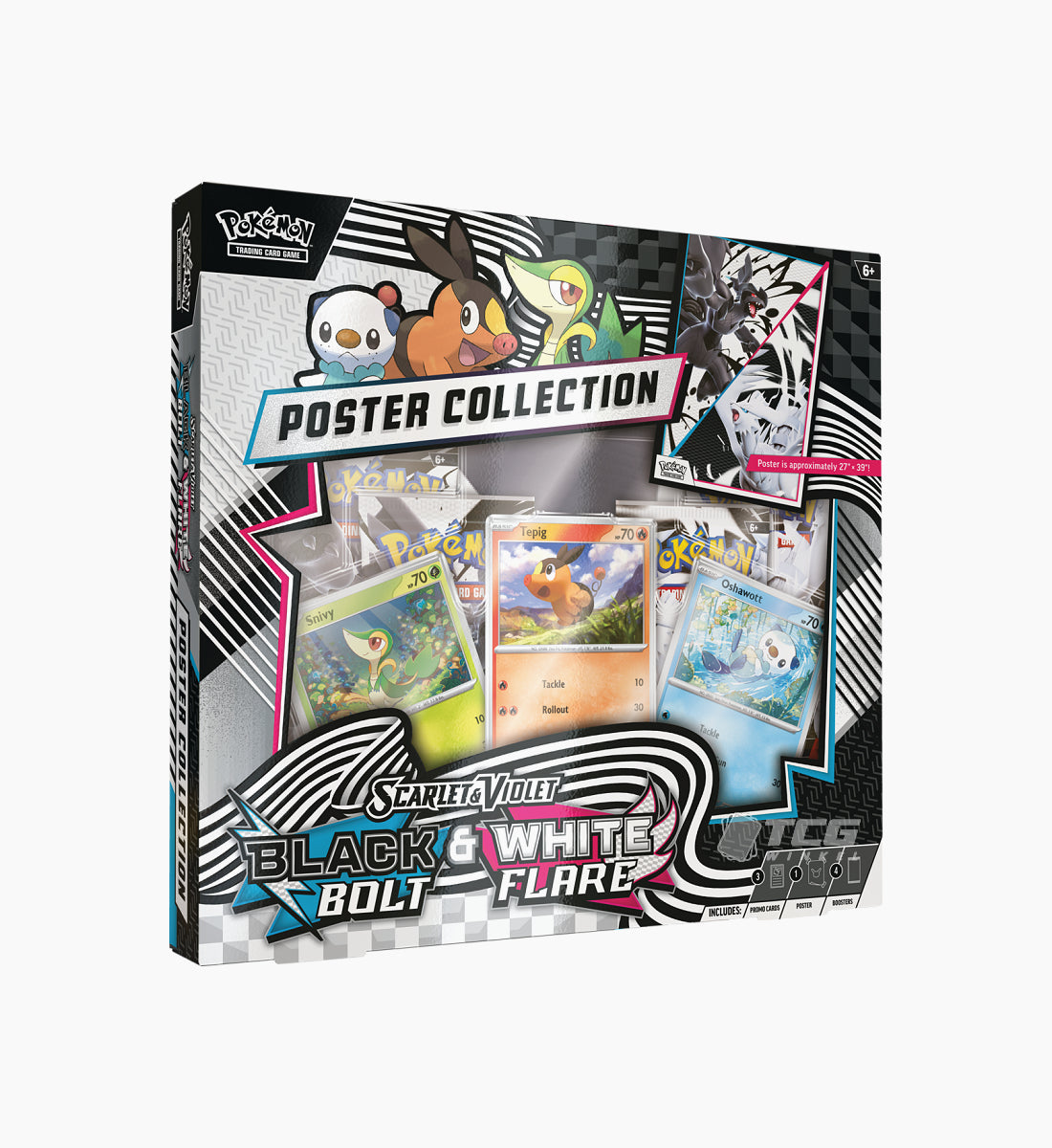 Pokémon TCG Scarlet & Violet Black Bolt & White Flare Poster Collection
