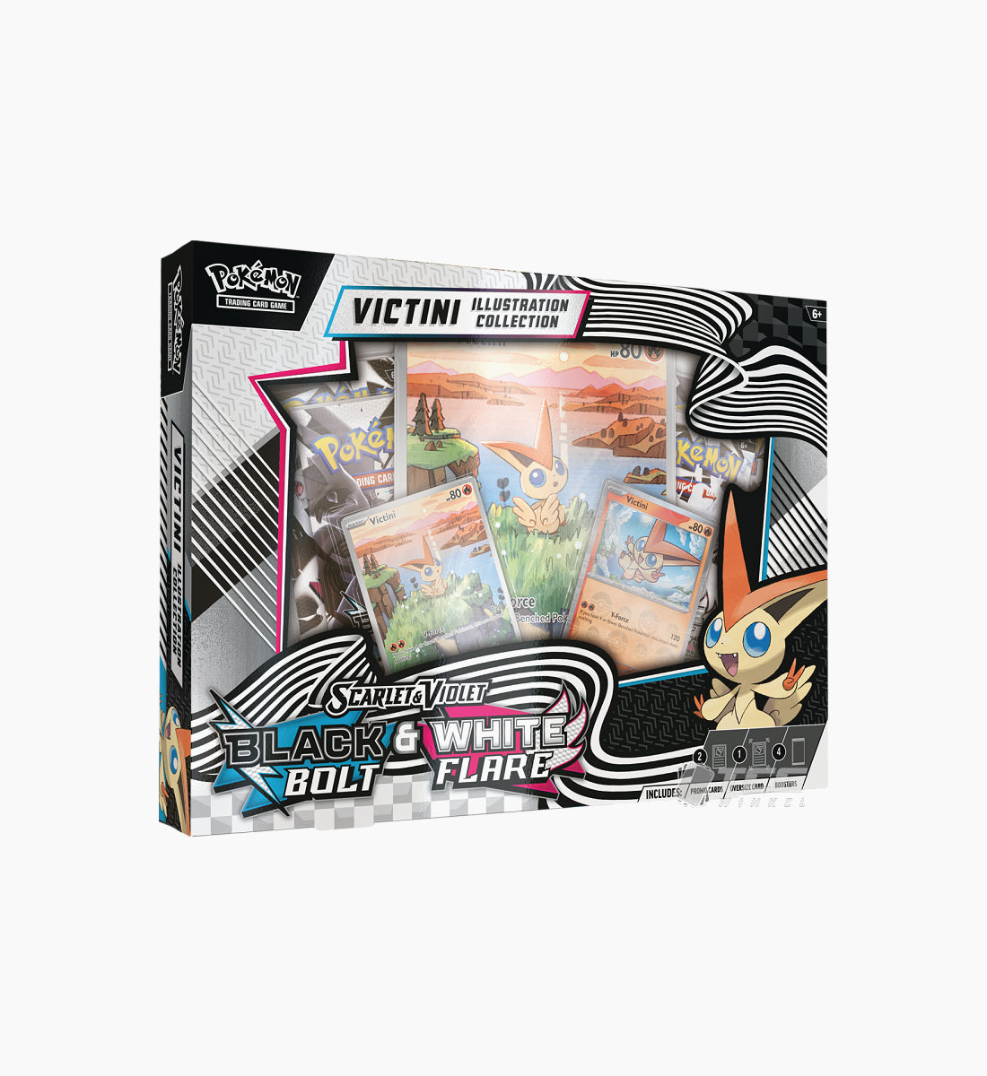 Pokémon TCG Scarlet & Violet Black Bolt & White Flare Victini Illustration Collection