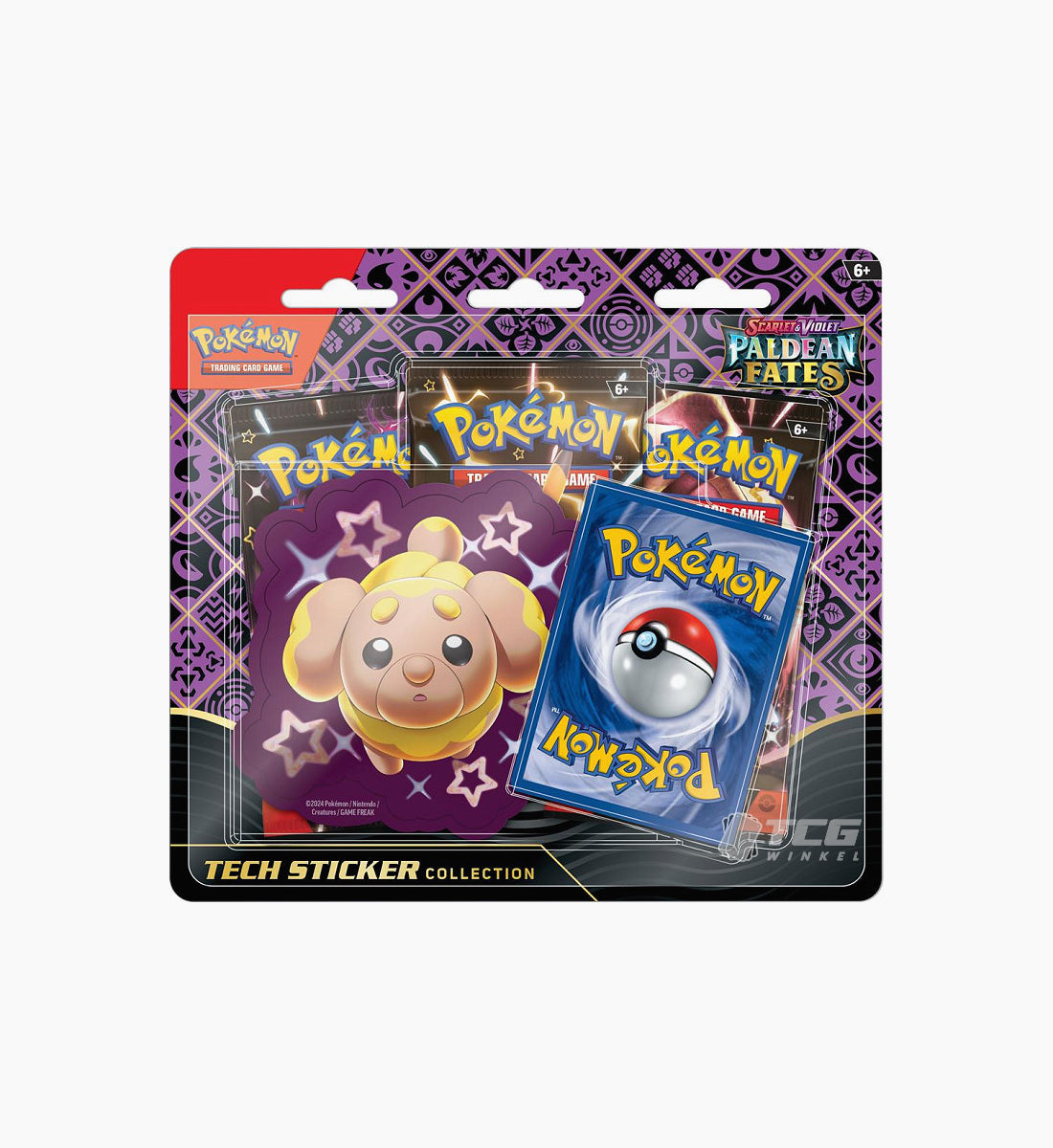 Pokémon TCG Scarlet &amp; Violet Paldean Fates Tech Sticker Blister