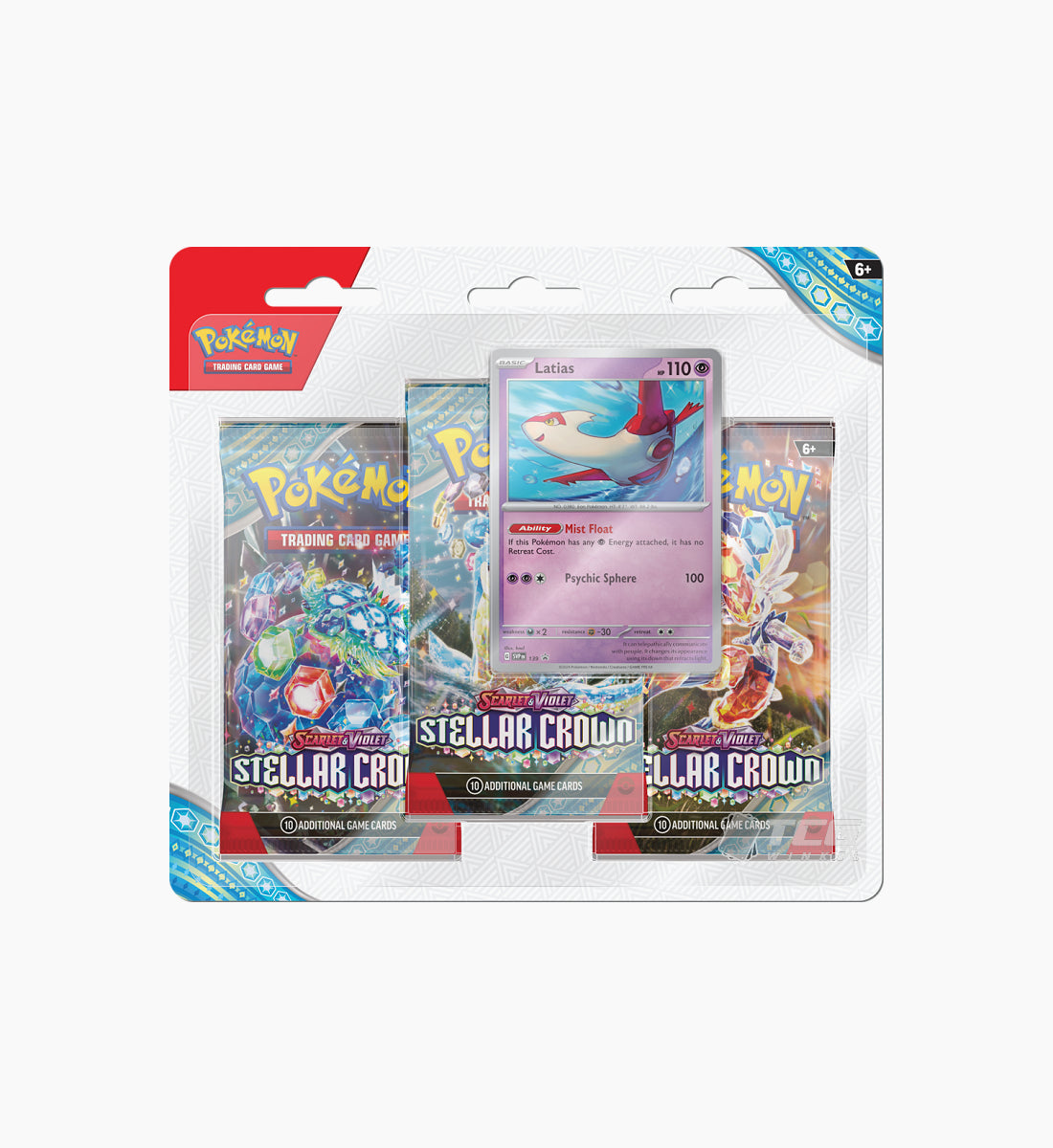 Pokémon TCG Scarlet & Violet Stellar Crown 3-Pack Blister
