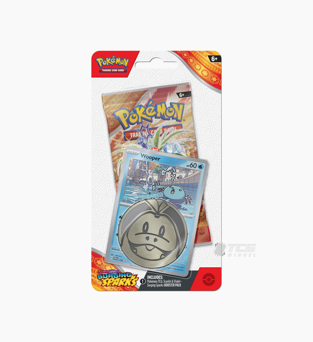Pokémon TCG Scarlet & Violet Surging Sparks Checklane Blister Wooper