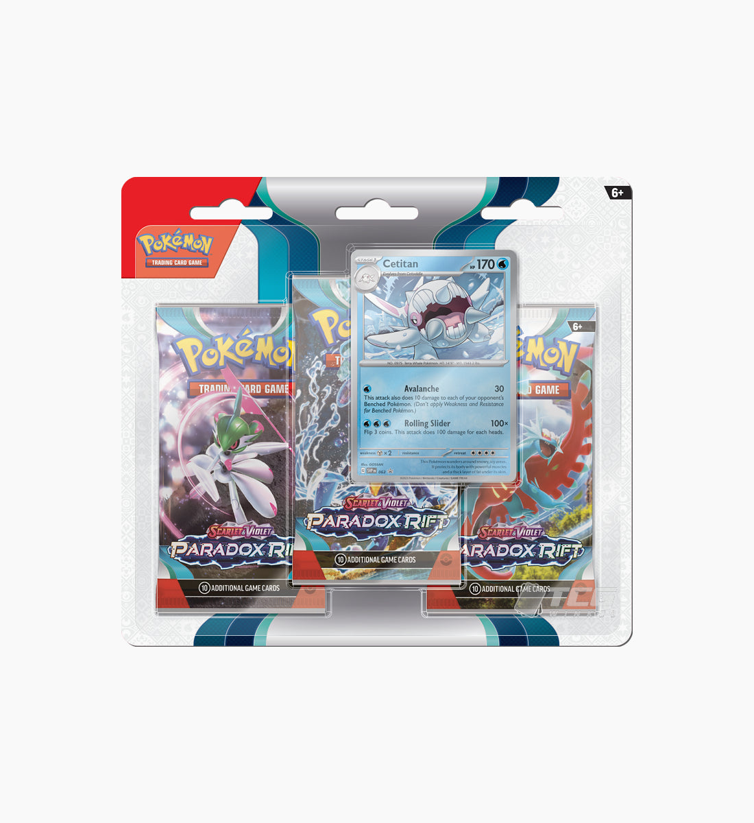 Pokémon TCG Scarlet &amp; Violet Paradox Rift 3-Pack Blister