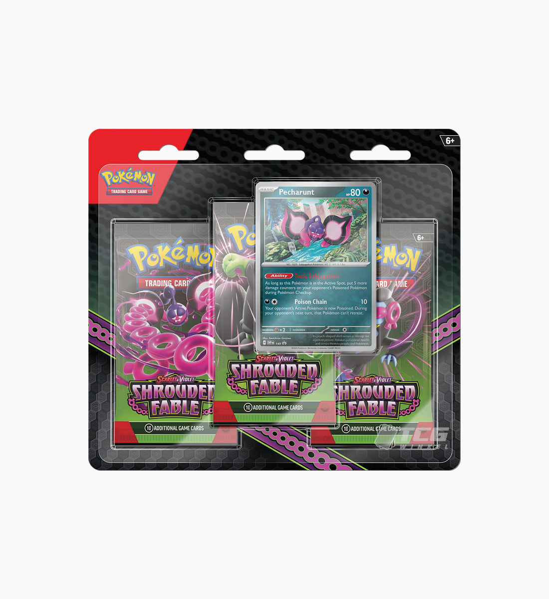 Pokémon TCG Scarlet &amp; Violet Shrouded Fable 3-Pack Blister