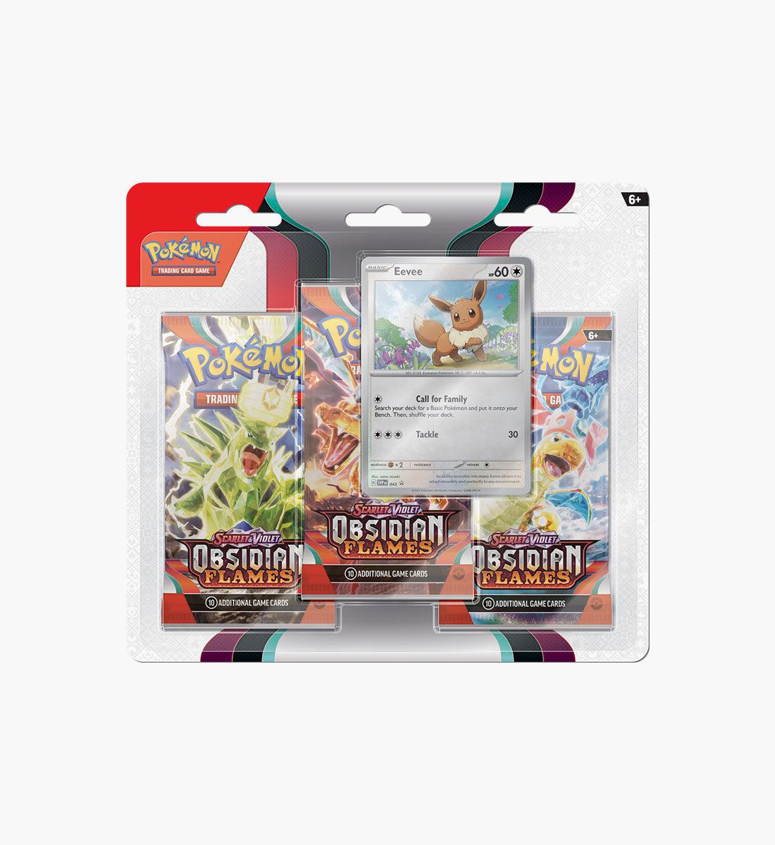 Pokémon TCG Scarlet & Violet Obsidian Flames 3-Pack Blister - TCG Winkel