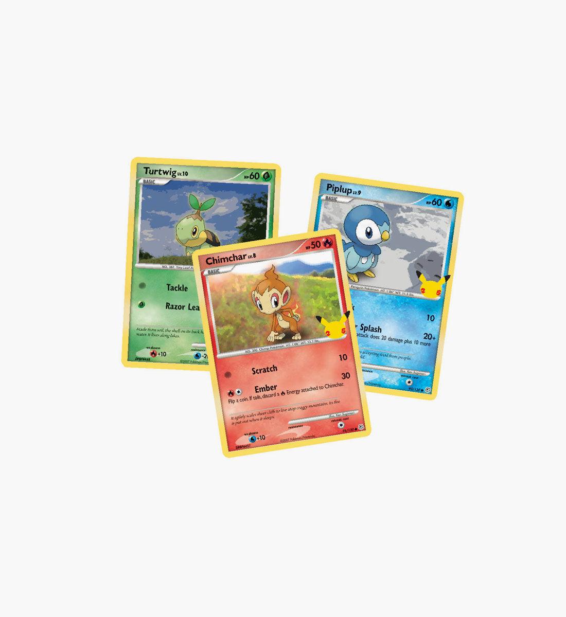 Pokémon TCG 25th Anniversary Starters Oversize Card 3 Pack - TCG Winkel