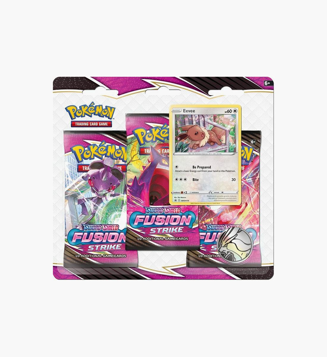 Pokémon TCG Fusion Strike 3-Pack Blister - TCG Winkel